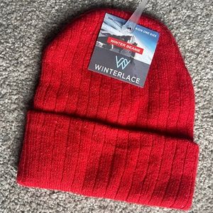 Winterlace Red Beanie